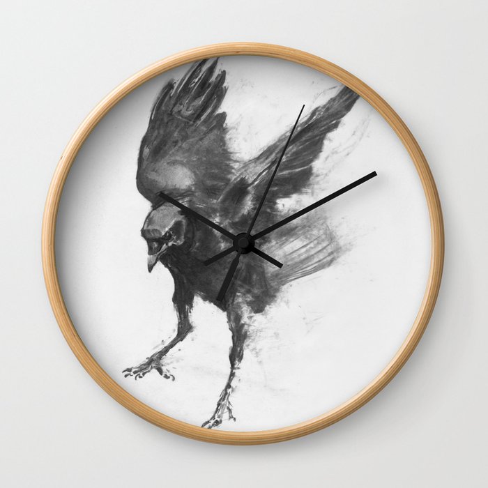 Common Crow [2] Wall Clock