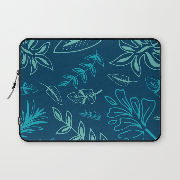 Tropical Leafs Laptop Sleeve by Renewed Daily | Society6