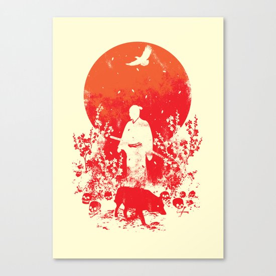 red sun Canvas Print