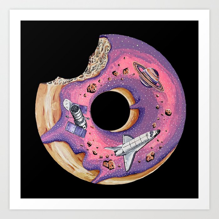 Wormhole Donut Art Print