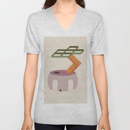 Abstract Architectural Forms 03 Unisex V-Neck