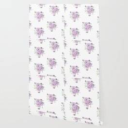 Perfectly Purple Primroses Wallpaper