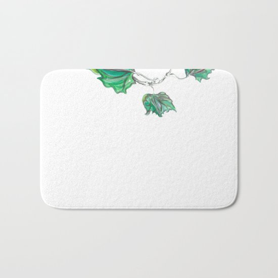Sycamore 01 Botanical Flower Bath Mat
