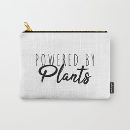 POWERED BY PLANTS Vegetarian VEGAN quote Carry-All Pouch | Plantpowered, Animalrights, Tofulife, Graphicdesign, Avocado, Hippie, Animalliberation, Gifts, Vegangirl, Vegetarian 