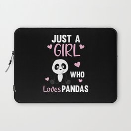 Just A Girl who Loves Pandas - Sweet Panda Laptop Sleeve
