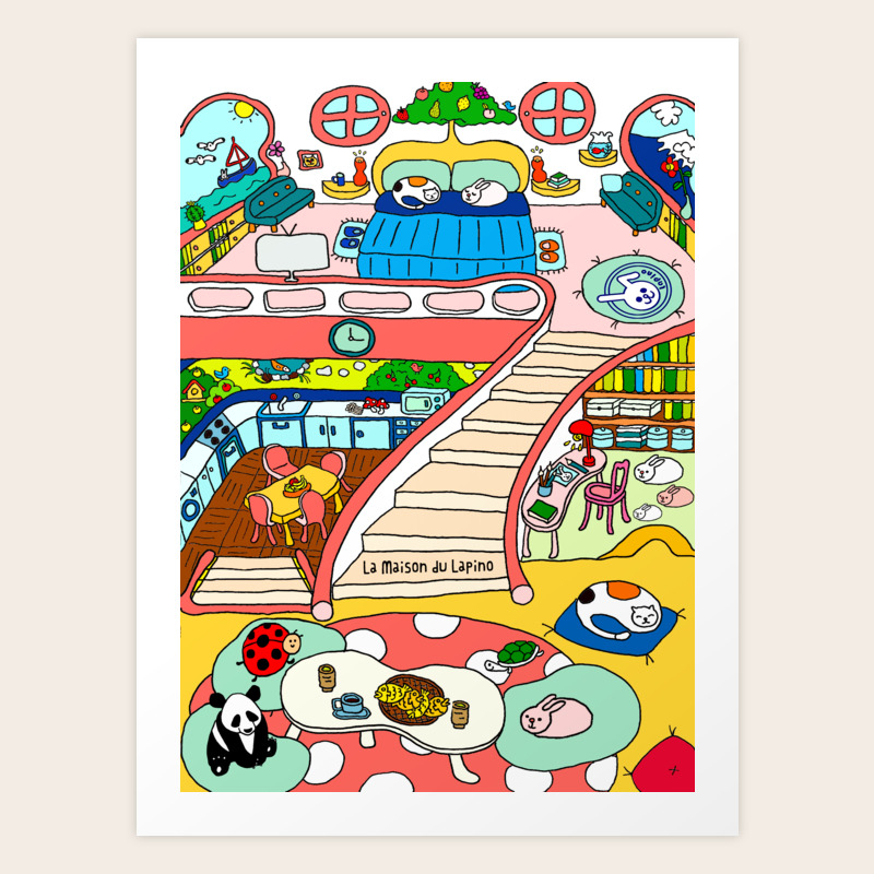 La Maison Du Lapino Art Print By Lamaisondulapino Society6 Our top picks lowest price first star rating and price top reviewed. society6