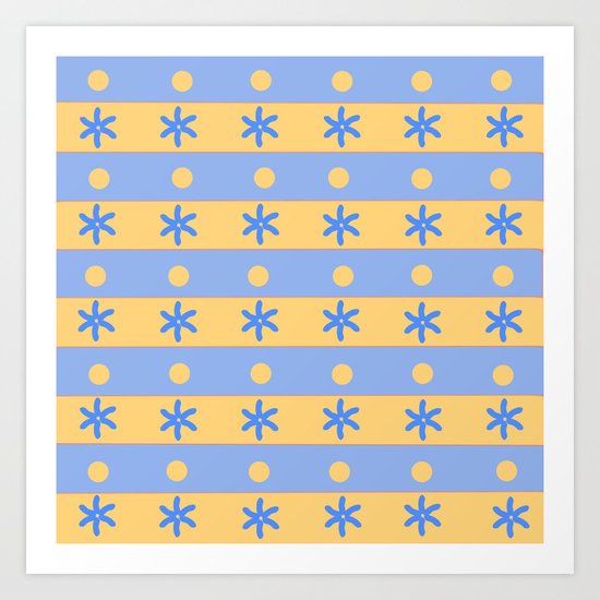 Ocean and sand Art Print