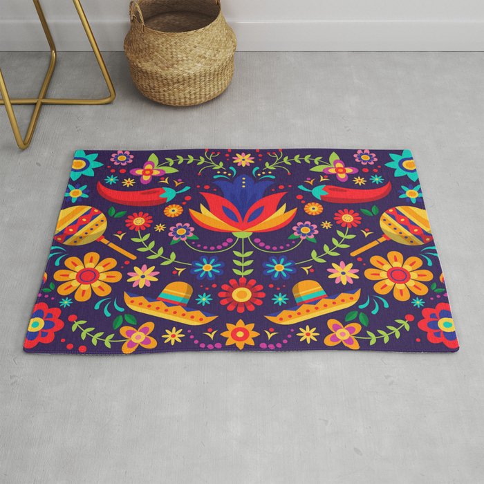 Mexican Embroidery Rug