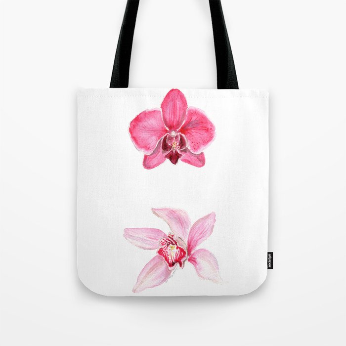 Pink Orchids Tote Bag