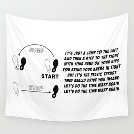 TIME WARP- WITH LYRICS (THE ROCKY HORROR PICTURE SHOW) Wall Tapestry