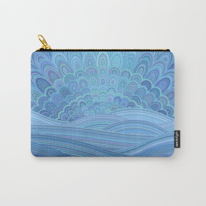 Blue Mandala Sunset at the Ocean Carry-All Pouch by Mandala Magic by ...