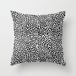 Ethno Dotscape Abstract Throw Pillow