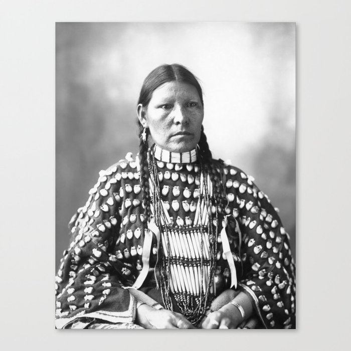 Arapahoe Woman - Freckled Face - Circa 1899 Canvas Print