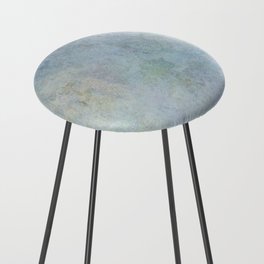 Blue watercolor marble Counter Stool