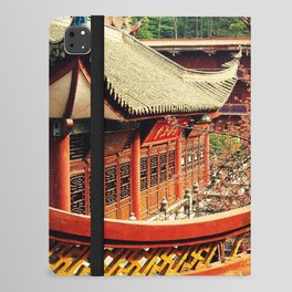 China Photography - Chinese Architecture By The Forest iPad Folio Case