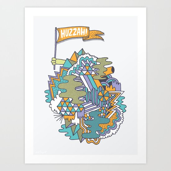 Huzzah! Art Print
