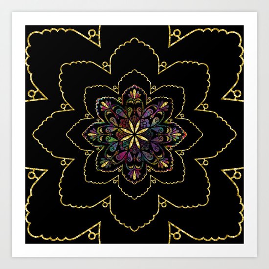 Mandala of Wishes Art Print