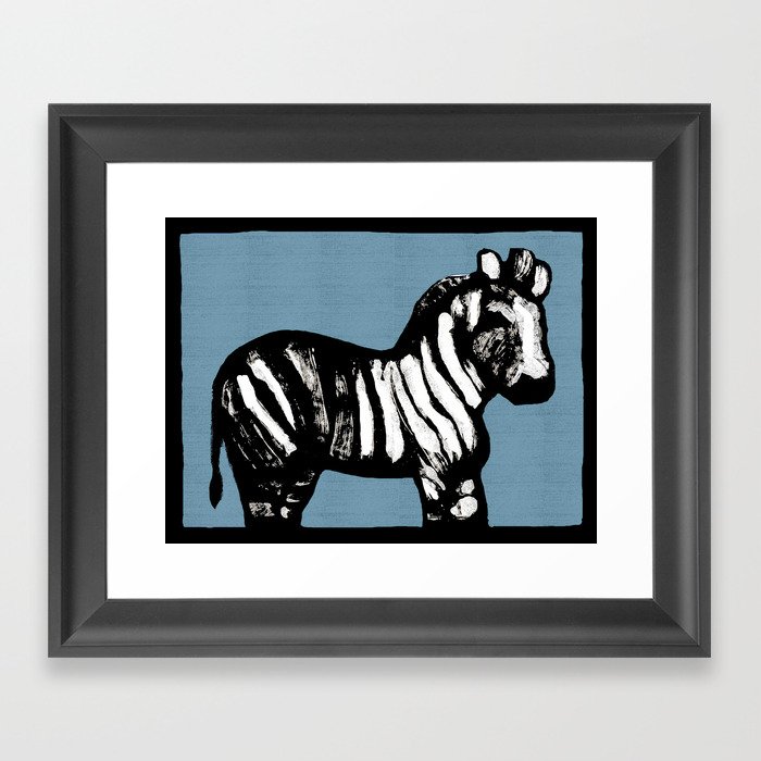 zebra Framed Art Print