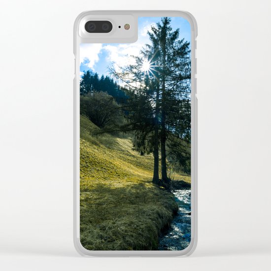 Fields of Green Clear iPhone Case