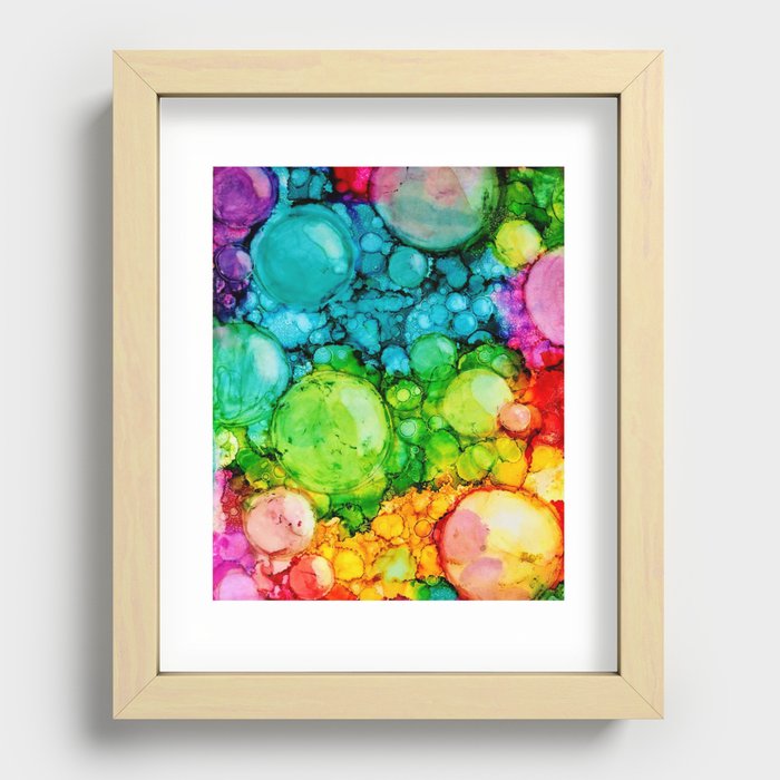 Bubbles Recessed Framed Print