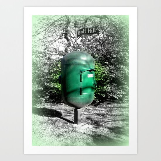 Golf Hill Letter Box Art Print