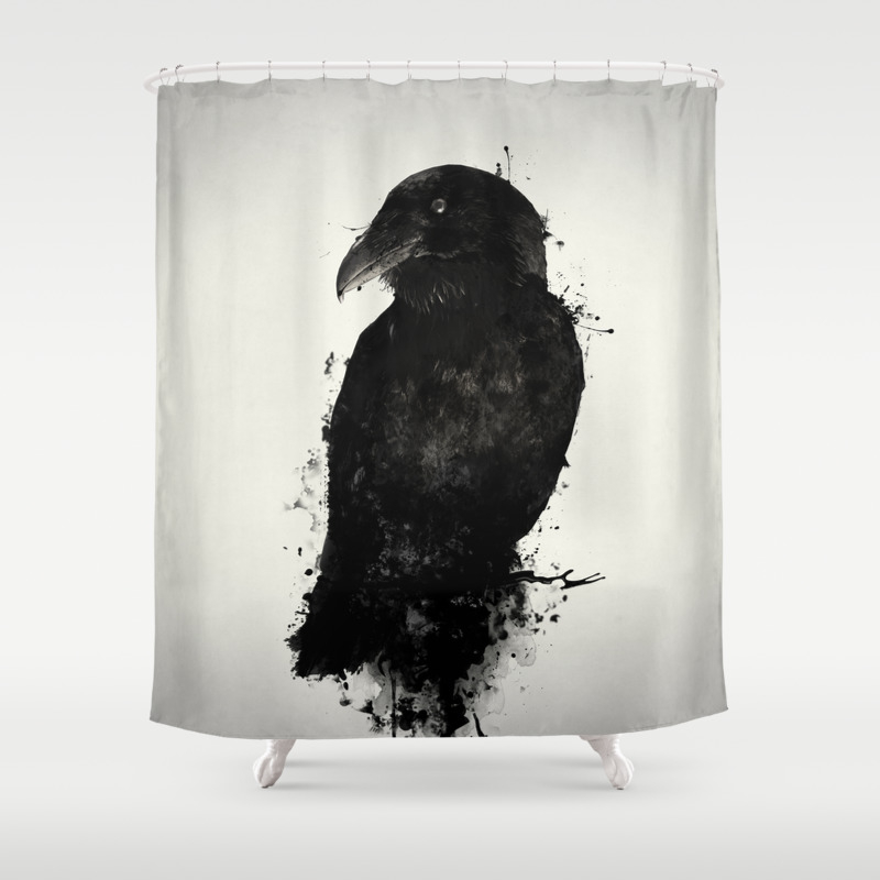 The Raven Shower Curtain By Nicklasgustafsson Society6