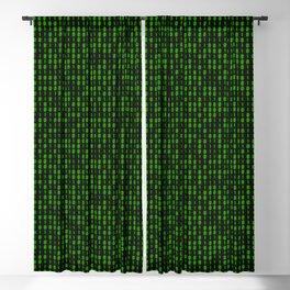 Binary Code Inside Blackout Curtain