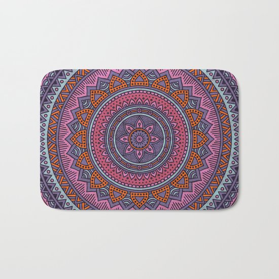 Hippie mandala 54 Bath Mat