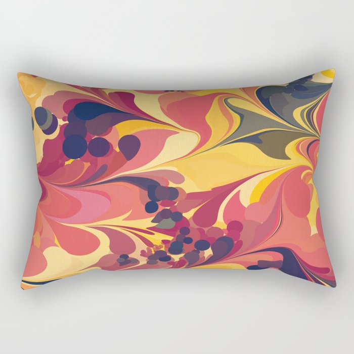 Flowers in the Wind 1 Rectangular Pillow
