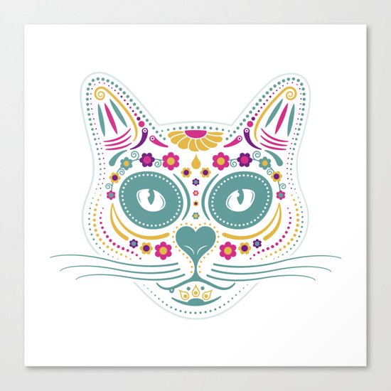 Gato De Los Muertos Canvas Print