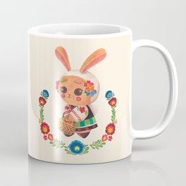 The Cute Bunny in Polish Costume Coffee Mug