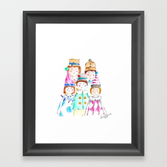 Circus Friends Framed Art Print