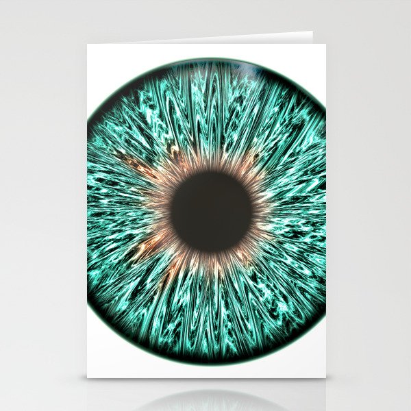 The Blue-Green Iris Stationery Cards