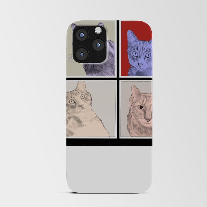 Let it be cats iPhone Card Case