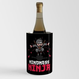 Kindness Ninja Japan Hearts Day Valentines Day Wine Chiller
