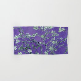 Vincent van Gogh "Almond Blossoms" (edited purple) Hand & Bath Towel