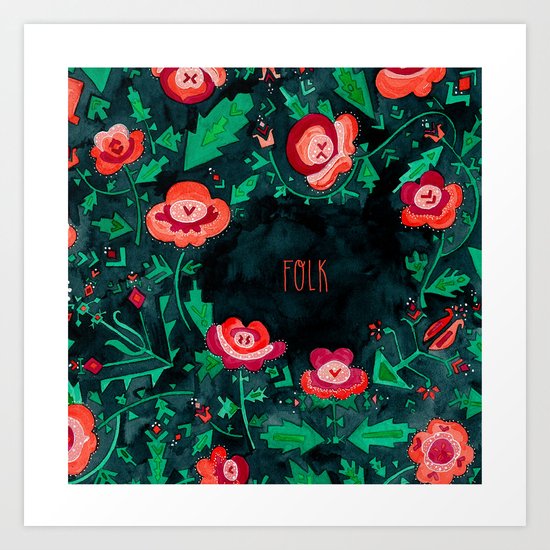 Folk Art Print