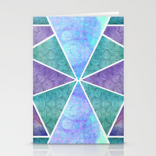 Geometric Reflection Stationery Cards