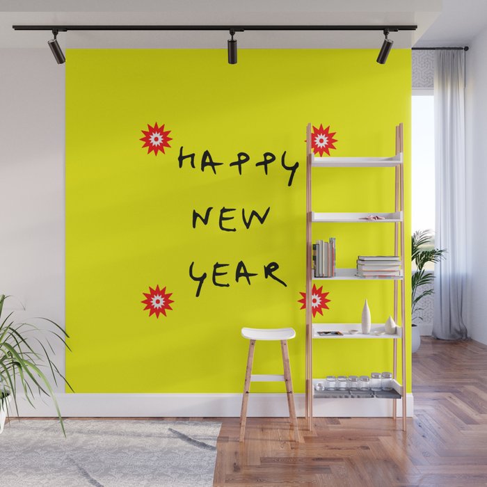 happy new year 13 Wall Mural