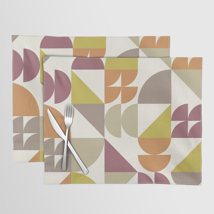 Geometrical modern classic shapes composition 21 Placemat
