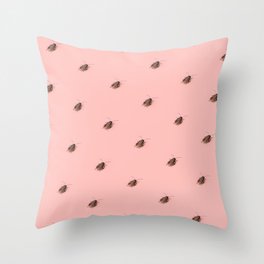 Coolroaches (Pink) Throw Pillow