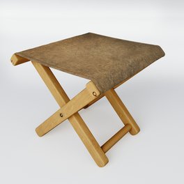 Coffee brown old paper Folding Stool