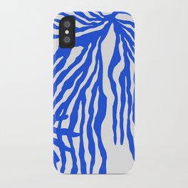 Electric Blue Coral iPhone Case
