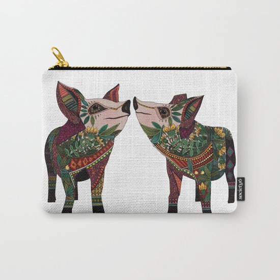 pig love white Carry-All Pouch