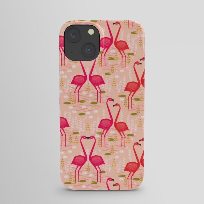 Flamingos by Andrea Lauren iPhone Case
