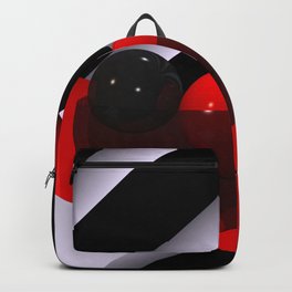 3D in red, white and black -04- Backpack