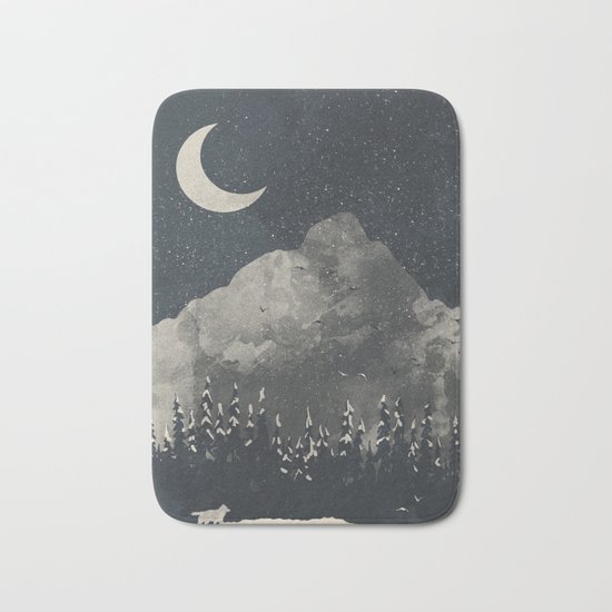 Winter Finds the Wolf... Bath Mat