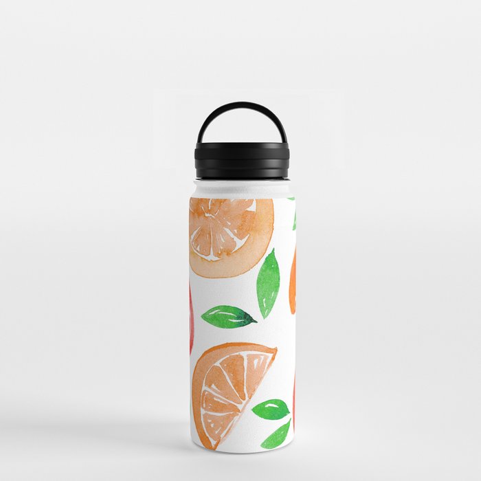 Watercolor oranges Water Bottle