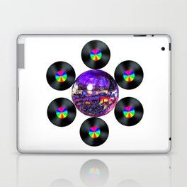 Disco Rainbow Album Flower Laptop Skin