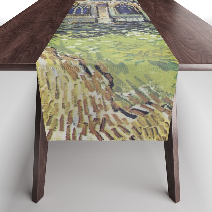 The Church at Auvers by Vincent van Gogh Table Runner